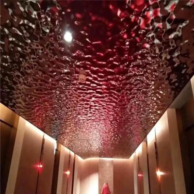 China 304 Stainless Steel Ceiling Panel Water Ripple Sheet For Ceiling 1220x2440mm for sale