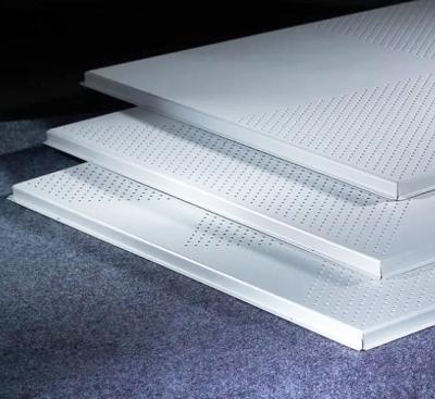 China 595x595mm Perforated Metal Ceiling Tiles Aluminum Lay In Ceiling for sale