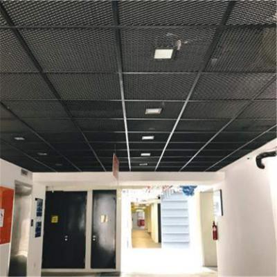 China Library 600*600 Aluminium Ceiling Panel Lay On Expanded Mesh Ceiling System for sale