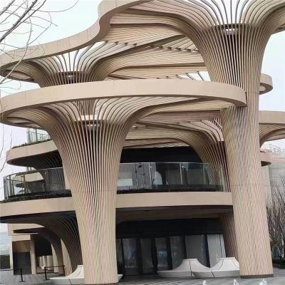 Китай Потолок дефлектора кривой дизайна 2.0mm потолка металла цвета Woodgrain продается