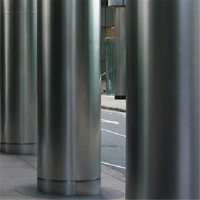 China Black Color Hairline Finish Aluminum Column Cladding Panel 2.85mm Thickness for sale