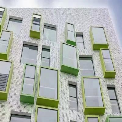China 2.0mm Thickness Exterior Aluminum Panels Facade Perforated Metal Cladding Panels for sale