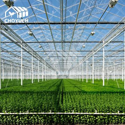 Chine Ventilation du toit de serre en feuille de polycarbonate de type Venlo à vendre