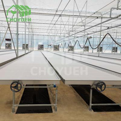 China Metal Greenhouse Benches Ebb Flow Table Weight Capacity 200kg for sale