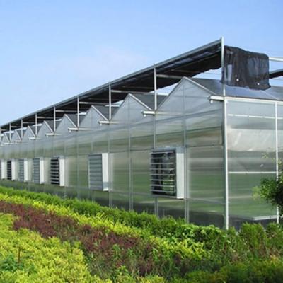 Китай Усовершенствованная теплица со стеклянными стенами, устойчивая к ветру и температуре продается