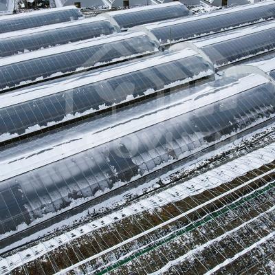 China Invernadero solar de vidrio enmarcado resistente al viento Instalación fácil Protección UV Durabilidad en venta