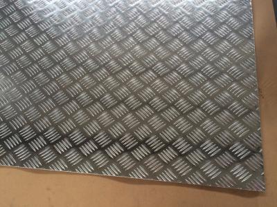 China Silver Effect Embossed Aluminium Sheet 24 X 24 4x4 5052 5005 H32 Aluminium Chequered Plate for sale
