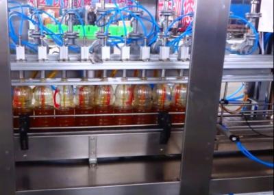 Chine Machine de remplissage de bouteilles en plastique grise argentée du remplisseur 0.5Mpa de bouteille d'huile 5L à vendre