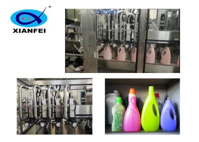 China Automatic Moving Servo Detergent Filling Machine For Flat Bottle Shampoo Filling for sale