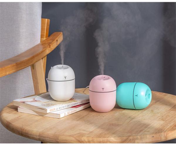 Quality Mini Portable Ultrasonic Air Humidifier with LED Night Lamp and Aroma Diffuser for sale