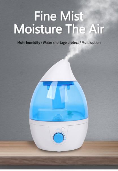 Quality Silent 1.0-2.5L Capacity Humidifier for Home and Baby Room Water Shortage for sale