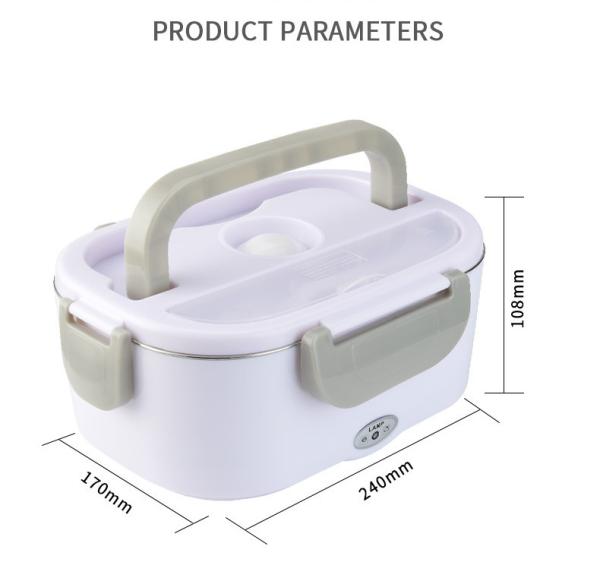 Quality 1.5L Capacity Stainless Steel Electric Food Warmer Lunch Box For Your On-the-Go for sale