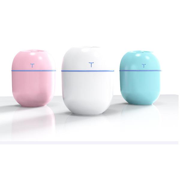 Quality 220ml Portable Ultrasonic Air Humidifier with LED Night Lamp and USB Aroma for sale