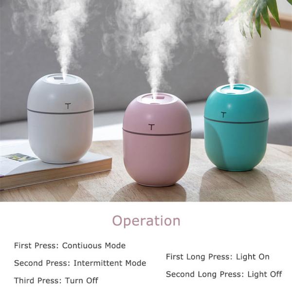 Quality Home Colorful Bedroom Humidifier with Essential Oil Aromatherapy and LED Lights for sale