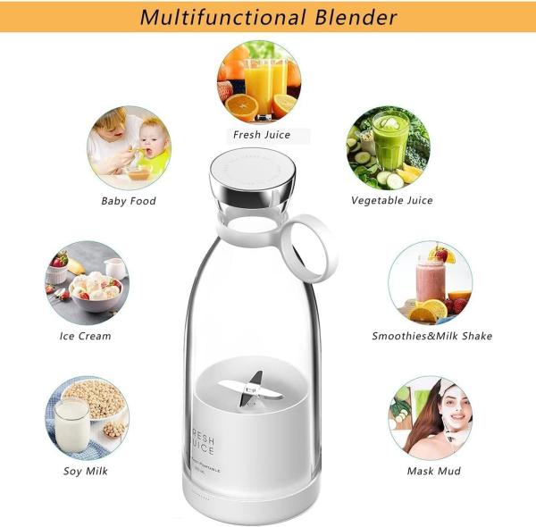 Quality NO App-Controlled Mini Juicer Cup Plastic USB Portable Blender for Shakes and for sale