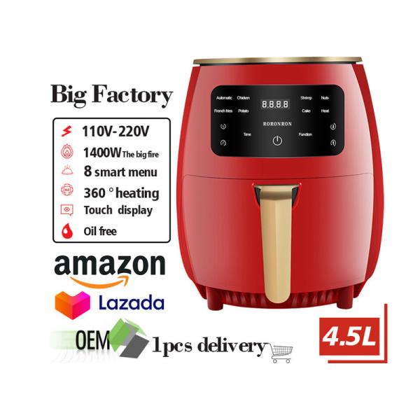 Quality One Touch Digital Control Air Fryer No Oil Needed Perfect for Party Plastic Home for sale