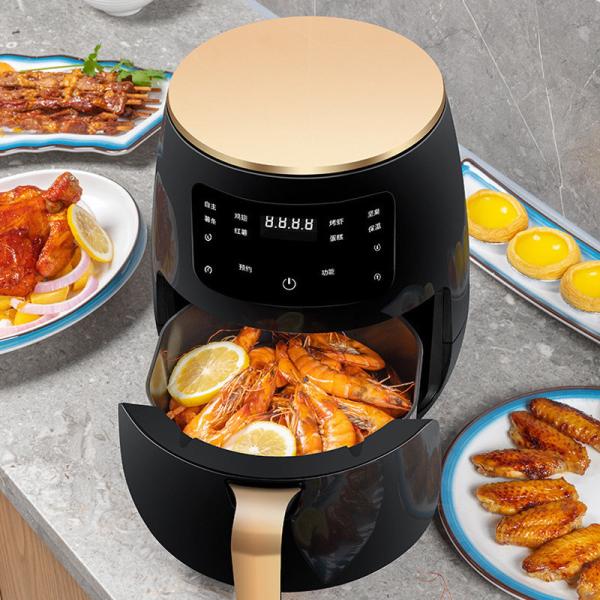 Quality Customized 1400W 6L Capacity Multi-Functional Air Fryer Pot for Making Frying Food for sale