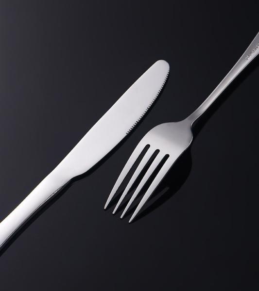 Quality Restaurant Cutlery Set Home Hotel 410 Stainless Steel Knife Fork Spoon for Steak for sale