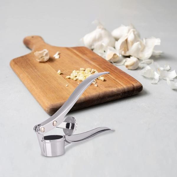 Quality 135G Kitchen Manual Garlic Press Mincer Ginger Crusher Peeler Squeezer Chopper for sale