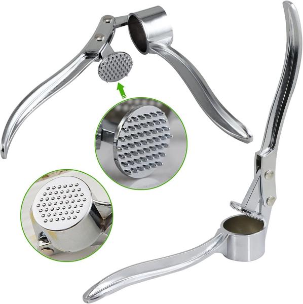 Quality 135G Kitchen Manual Garlic Press Mincer Ginger Crusher Peeler Squeezer Chopper for sale