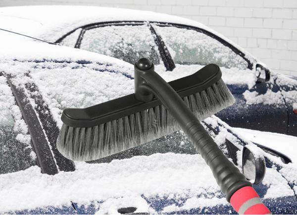 Quality Detachable Car Window Snow Ice Scraper Brush with Foam Grip and Pivoting Head for sale