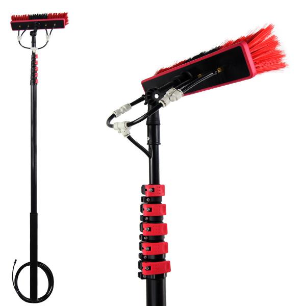 Quality Water Fed Pole Cleaning Brush for Long Handle Dust Removal Solar Panel Window for sale