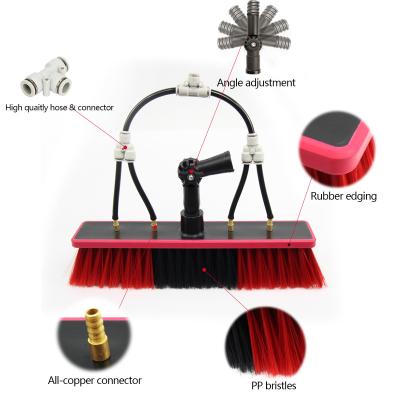 Quality Water Fed Pole Cleaning Brush for Long Handle Dust Removal Solar Panel Window for sale