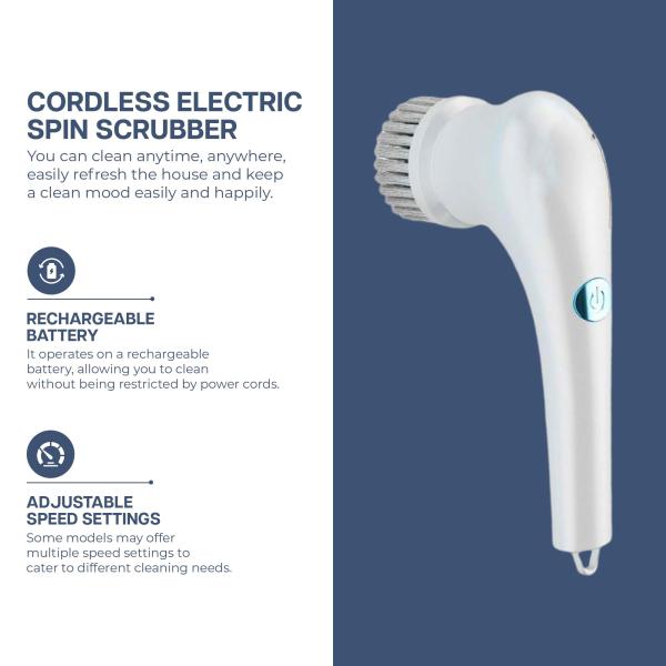 Quality Replaceable Brush Heads Handheld Cleaning Brush for Electric Spin Scrubber in for sale