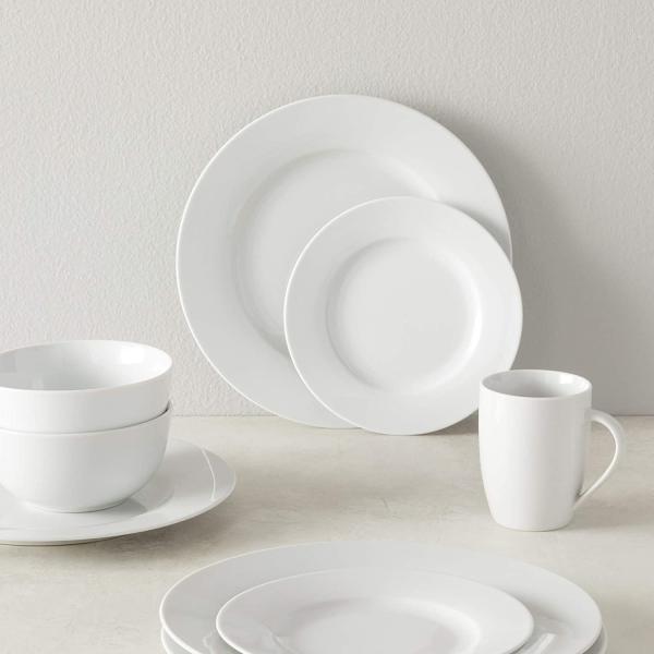 Quality Manufacture Round Dinner Table Set Fine Plates Set for White Bone Porcelain for sale