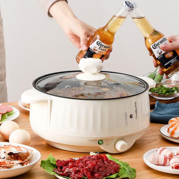 Quality Non-Stick Coating Home Electric Skillet Portable Electric Hot Pot for Household for sale