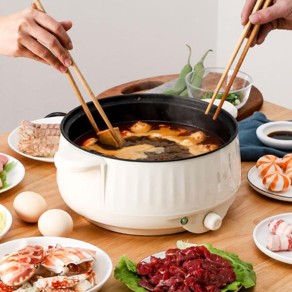 Quality Non-Stick Coating Home Electric Skillet Portable Electric Hot Pot for Household for sale