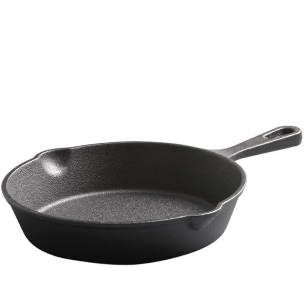 Quality Cast Iron Frying Pan 9-30cm Pre-seasoned Skillet for Both Indoor Outdoor Cooking for sale