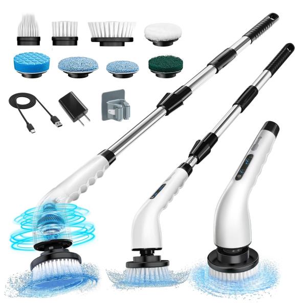 Quality 2024 Upgraded 9 in 1 Portable Rechargeable Electric Cleaning Brush Sustainable for sale