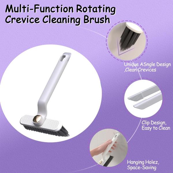 Quality OEM/ODM Acceptable Cleaning Brush 360 Rotating Crevice Brush for Corners and for sale