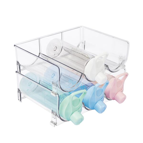 Quality PET Wine and Drink Organizer Shelf for Kitchen Cabinet Fridge Plastic Bottle for sale