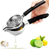 Quality Manual Lemon Citrus Press Juicer with Silicone Rubber Handle and Stainless Steel for sale