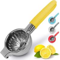 Quality Manual Lemon Citrus Press Juicer with Silicone Rubber Handle and Stainless Steel for sale