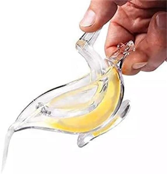 Quality Stocked Portable Transparent Acrylic Manual Fruit Lemon Juicer Hand Lemon for sale