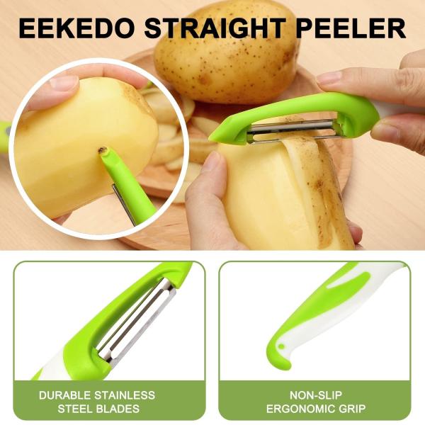 Quality Custom Logo Stainless Steel Fruit Potato Julienne Vegetable Paring Peeler 19*2.5 for sale