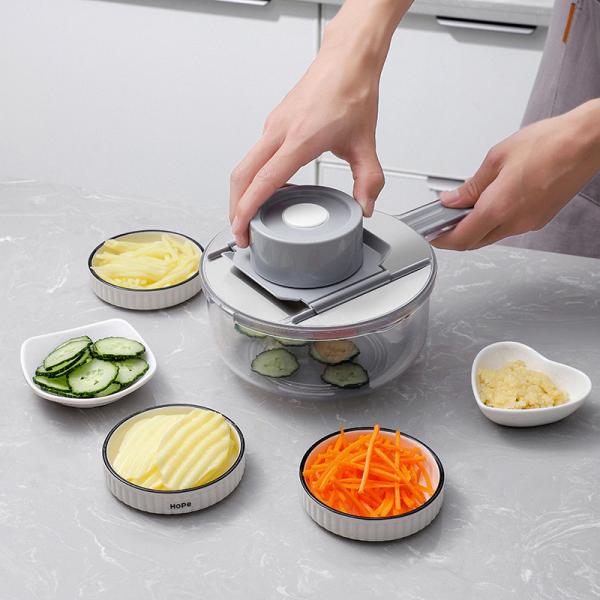 Quality 12 in 1 Multifunctional Manual Vegetable Cutter Slicer for Green Vegetables and for sale