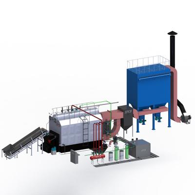 China EPCB Water Tube Chain Grate Coal Fired Steam Boiler Double Drums for sale