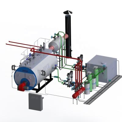 China Caldeira de vapor diesel industrial automática da caldeira de gás com 6 Ton Capacity à venda