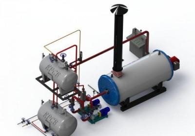 China Industrial Oil Gas Fired Hot Oil Boiler System Fuel Saving for sale