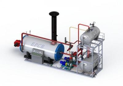 China EPCB Packaged Oil & Gas Fired Boilers Hot Oil Heater System Skid Mounted for sale