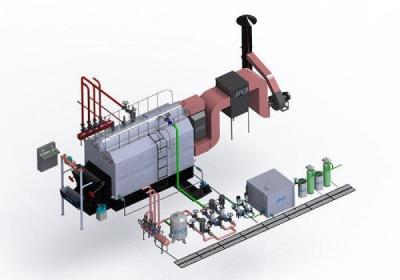 China Horizontal Water Tube Biomass Fired Hot Water Boiler Chain Grate Double Drums for sale