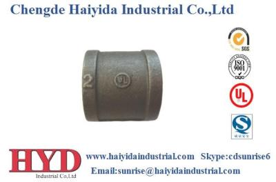 China coupling black malleable iron pipe fitting cast iron UL factory for sale