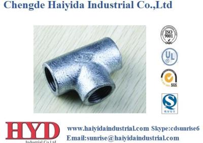 China TEE galvanized malleable iron pipe fitting cast iron UL factory for sale