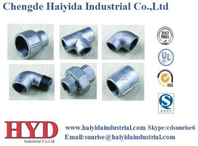 China TEE galvanized malleable iron pipe fitting cast iron UL factory for sale
