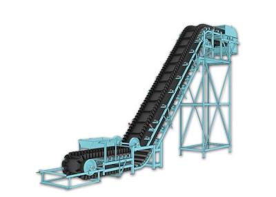 China Corrugated Rubber Cleat Sidewall Belt Conveyor 30-90 Degree Slop With OEM Service for sale