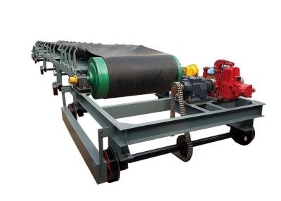 China Carbon Steel Iron Ore 1200mm Reversible Belt Conveyor With Wheel for sale